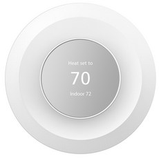 구글 네스트 스마트 온도조절기 구글네스트 한개 T3017US Smart 학습형 2020년, 흰색
