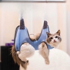 (웰시마트) 강아지미용거치대 강아지미용거치대테이블, 1개, 무끈 S-소형 하늘색