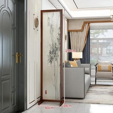 스크린 침실 중국 차단 파티션 거실 벽 아코디언 간단한 파티션, 190X40 per fan, 1개