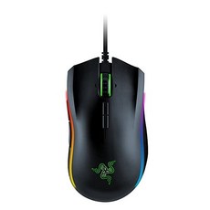 [독일] Razer Mamba Elite Wired Gaming Mouse: 16 000 DPI Optical Sensor - Chroma RGB Lighting - 9 Progr, 단일상품