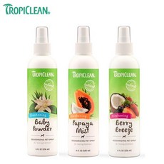 트로피크린 디오더라이징 펫스프레이 8oz 보습제 풋밤, 파파야, 1개