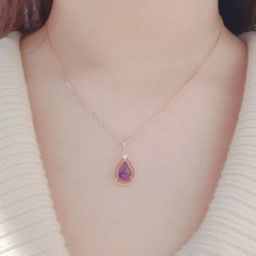 골든듀물방울목걸이