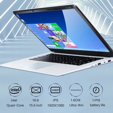 15인치 노트북 8GB RAM 1TB 512G 256G 128G 64G SSD 노트북 컴퓨터 쿼드 코어 넷북 학생 울트라북Win10 OS 포함, 협동사, 8G 램 1T SSD, 은빛 j3455