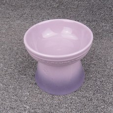 펫볼 도그볼 하이스탠드 강아지 고양이 밥그릇 르쿠르제, M, 퍼플 (13.5cm)