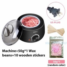 히터 워머 제모 기계 핸드 풋 바디 스파 제모기 파라핀 포, 8.블랙 US 50g 원두, 8.Black US 50g Beans, 1개