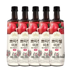 CJ제일제당 쁘띠첼 미초 석류 900ml 5개, 5병