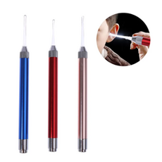 LED 손전등 귀이개 귀 청소기 내시경 펜라이트 스푼, led귀이개 블루 A1380 A, 1개, 1개입