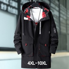 쥬엔리치 남자 빅사이즈 롱 패딩 후드 점퍼 남성 자켓 바람막이 봄 등산 겨울 잠바 4XL-10XL