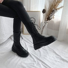마켓보물섬TIG12443 라운드 레이스업 통굽 워커 둥근코워커부츠 레이스업워커부츠 통굽워커부츠 워커 통굽워커슈즈[부재시_문자요망]