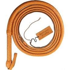 Bantoro Crafts 인디애나 존스 캥거루 가죽 채찍 n 16 가닥 가닥 땋은 가죽 무거운 Bullwhip 배 및 가죽 볼스터 내부 시끄러운 크래킹 승마 승마