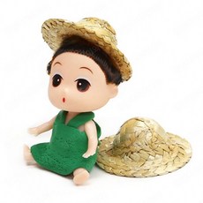 띵킹미니어쳐 밀짚모자 5개입 (5.5cm), 미니 밀짚모자