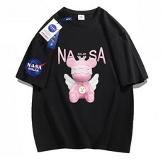 SEA FOX NASA시리즈 남녀공용 천사곰 반팔티셔츠