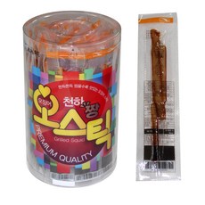 천하짱 오스틱 1통 10g*40개입 맛있는 간식 주전부리 오징어스틱, 40개, 400g