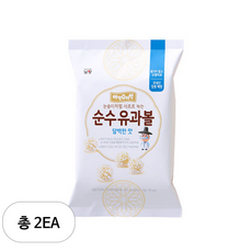 아인슈타인 유아용 순수유과볼 과자 30g, 담백한맛, 2개