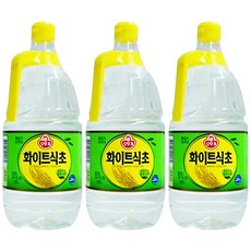오뚜기 화이트 식초, 1.8L, 3개