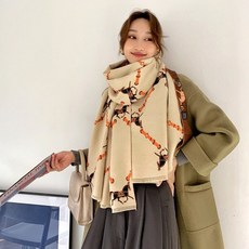 손뜨개삼각숄머플러