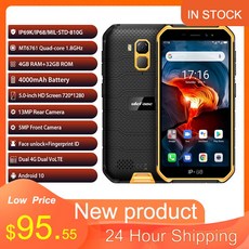 Ulefone 갑옷 X7 프로 NFC 안 드 로이드 10 IP69K IP68 shockproof 휴대 전화 4 기가 바이트 32 기가 바이트 GPS 휴대 전화 4000mAh 4, 1개, Ulefone Armor X7 Pro, Orange