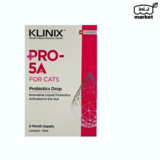 [국내정품][cat] 클리닉스 프로파이브에이(pro-5a) 15ml KLINIX PRO-5A FOR CATS 액상 고양이유산균[매장], 1개 - 프로파이브에이