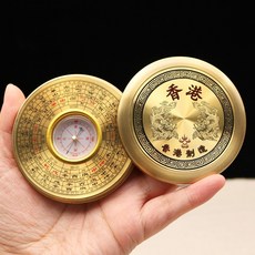 나경 고급 패철 지질 팔괘 측정 나침반 전문 고정밀, 1개, 직경 7.5 cm