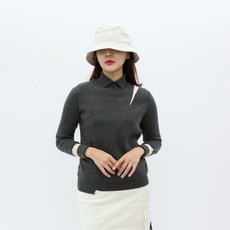 여성골프방풍니트 골프긴팔카라티 여자골프상의 WINGCOLLAR