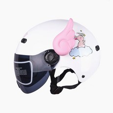 오토바이 헬멧 장식 천사 날개 악세사리 헬멧 엔젤라이더 2개 1set, 블랙