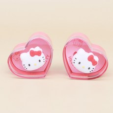 산리오 캐릭터즈 귀요미 반지 스탬프 도장 2P 한묶음, 2개, 혼합색상, 헬로키티