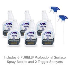 퓨렐 다목적 살균 소독 스프레이 946ml X 6개세트 (리필6개+분무기2개), 946ml X 6개