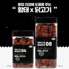 건강한 닭고기 황태 맛 애견 트릿 400g, 1개 - 트릿