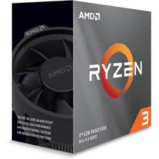 일본직발송 3. AMD RYZEN 3 3100 WITH WRAITH STEALTH COOLER 3.6GHZ 4코어 8스레드 65W【국내 정규 대, One Size_One Color, 상세 설명 참조0, 상세 설명 참조0