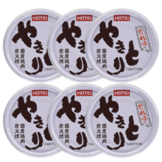 일본 직화 야키토리 숯불 통조림 반찬 안주 소스맛 6캔, 6개, 75g