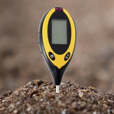 식품수분측정기 디지털 4IN1 토양 화분습도 토양수분측정기,