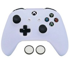 XBOX360 게임패드 아이폰게임패드Xbox One S 컨트롤러 게임용 다크 소프트 실리콘 케이스의 글로우 슬림 스, 04 white