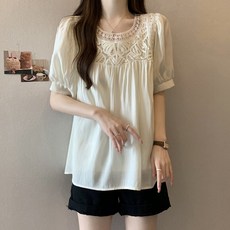 Kingfishe 여성 여름 달콤하고 상의 반팔 티셔츠 캐주얼 dc9 Yanf