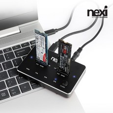 NVMe 듀얼 도킹스테이션 USB3.1 SSD 복제 NX1215