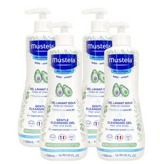 무스텔라 젠틀 클렌징 젤 500mlX4개 올인원 바디워시, 4개, 500ml