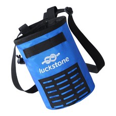 QDY Drawstring 허리 벨트 블루와 Bouldering 암벽 등반 체육관을위한 분필 가방