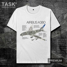 TASK 에어버스 BUSA380 항공 여객기 비 남성 와이드 루즈핏 옷