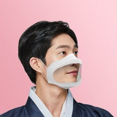 김서림없고 냄새없는 립뷰 마스크 KC테스트 완료 립리딩 입투명마스크, 화이트, 대량구매(30개이상)