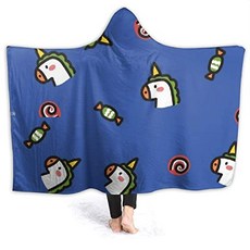 ARTIEMASTER Novelty Horned Horse Hooded Blanket (Novelty Horned Horse18 60"x50" for Teens Traval), 본상품