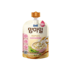 맘마밀 안심이유식 12개월부터 100 g, 12개월 ~ 아스파라거스와 닭가슴살, 100g, 10개 - 맘마밀12개월