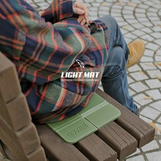 별도표기 등산 낚시 초경량 접이식 방석 휴대용 1인용 매트, 블랙