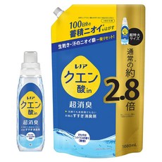 in 1080mL [정리 사] 레노아 구연산 초소취 헹굼 소취제 상쾌 감귤(미향) 본체, 1개