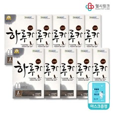 동국제약 하루카 1분 헤어칼라 염색약, 하루카 6호 진한갈색 10개 + 헬시링크 마스크 1팩