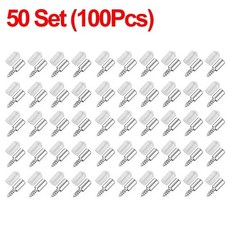 크로스 셀프 태핑 나사 옷장 레이어 플레이트 고정 캐비닛 유리, 4.50Set (100PCS)
