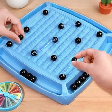 배틀 마그네틱 체스 세트 자석 구슬 20개 + 벌칙 룰렛 + 체스판 인기 보드 게임, R79146L, 1세트, 블루, 1개