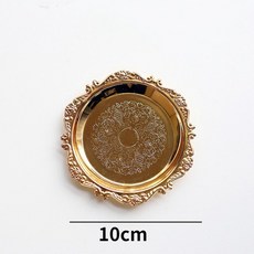 뷔페트레이 디저트 쿠키 철제 보관 트레이 파티 케이크 캔디 플레이트 스탠드 차핑 접시 뷔페 식기 홈 데코, [02] Golden Tray