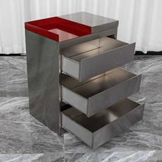 미용실츄레이 미용실 셋트다이 헤어샵 트레이 수납장, 단일 80x40x60cm, 1개, 스테인레스 80x40x60cm