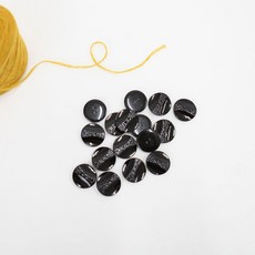 샤넬벽지단추/가디건단추/부자재/패브릭 진양, 검정  25mm