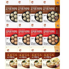 사조 포자만두12봉 육즙만두4봉+고기만두4봉+김치만두4봉, 1세트, 180g