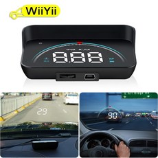 HUD 자동차 obd2 hud led 전면 디스플레이 obd 앞 유리 프로젝터 속도, 2-회색, 1개
